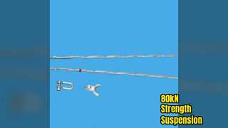 Conjunto de suspensão pré-formada 80kN em aço galvanizado