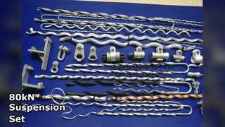 Conjunto de suspensão para serviço pesado com carga de 80kN