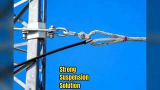 Conjunto de suspensão durável com extremidade esférica galvanizada